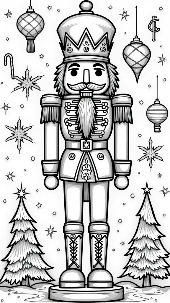 Páginas de libros para colorear de Nutcracker